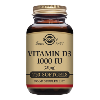 Vitamin D3 1000 IU (25µg) 250 softgels