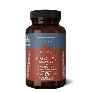 TERRANOVA Digestive Enzymes With Probiotics Complex 100 capsules
