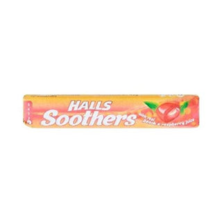 HALLS Soothers Peach & Raspberry 45g - John Bell & Croyden {