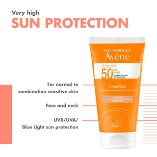 Tinted Sun Cream Spf50 For Dry Sensitive Skin 50ml