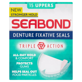 SEABOND Denture Fixative Seals Uppers 15 units