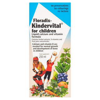 Kindervital for Children Liquid Calcium and Vitamin Formula 250ml