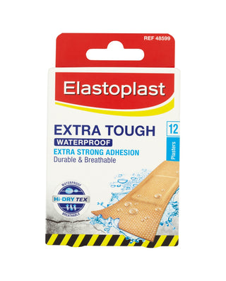 ELASTOPLAST Extra Tough Waterproof Plasters 12 units