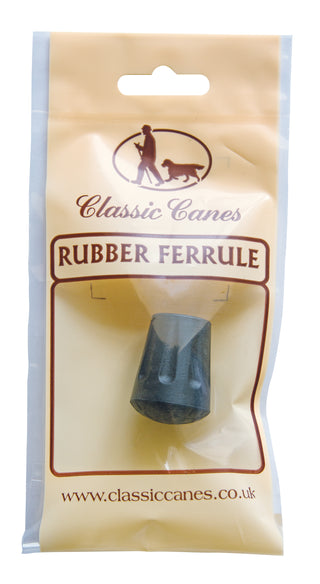 CLASSIC CANES Black Rubber Ferrules 13mm