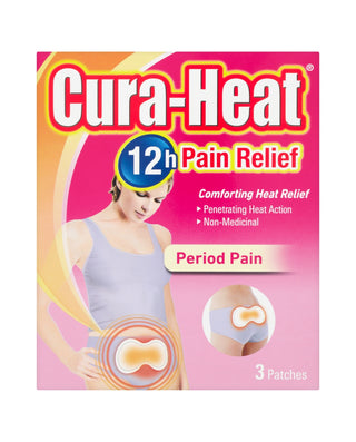 CURA-HEAT Period Pain Heat Patches 3 patches