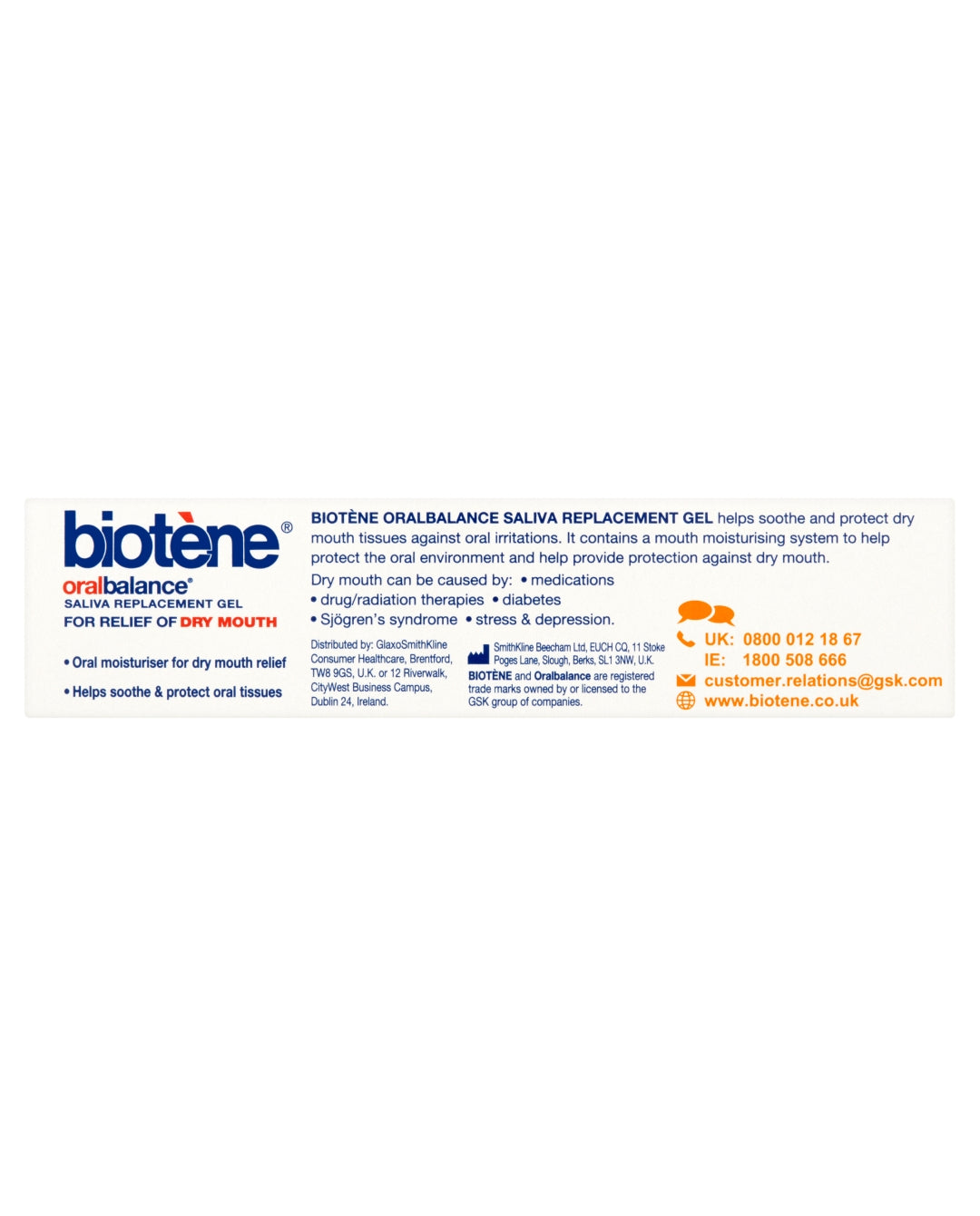 BIOTENE Dry Mouth Oral Saliva Replacement 50g - John Bell & Croyden