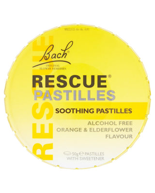 BACH RESCUE REMEDY Rescue Soothing Pastilles Orange & Elderflower Flavour 50g