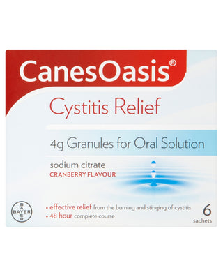 Cystitis Relief Granules for Oral Solution Cranberry Flavour 6 sachets