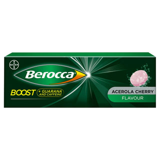 Boost + Guarana and Caffeine Acerola Cherry Flavour Sugar Free Effervescent Tablets 10 tablets