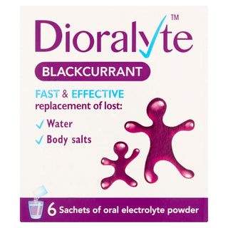 Dioralyte Blackcurrant Oral Electrolyte Powder 6 Sachets 6 sachets
