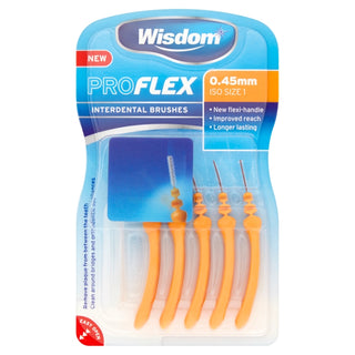 Proflex Interdental Brushes Orange 0.45mm 5 items