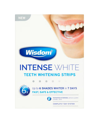 WISDOM Intense White Teeth Whitening Strips 7 sachets