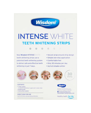 Intense White Teeth Whitening Strips 7 sachets