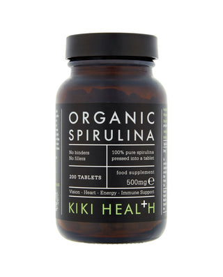 KIKI HEALTH Organic Spirulina Food Supplement 500mg 200 tablets
