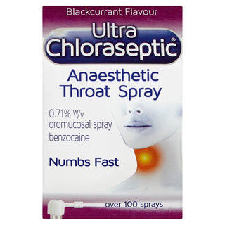 ULTRA CHLORASEPTIC Anaesthetic Throat Spray Blackcurrant Flavour 15ml