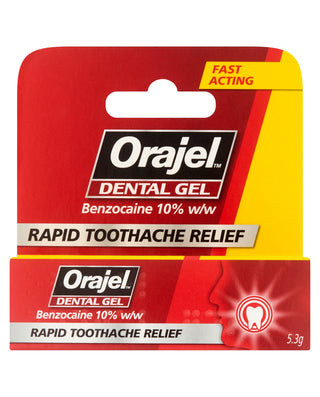 ORAJEL Dental Gel Benzocaine 10% w/w 5.3g