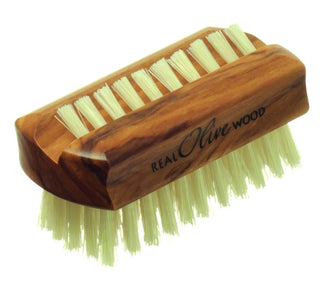 HYDRÉA LONDON Olive Wood Nail Brush With Pure Bristle (Travel Size)
