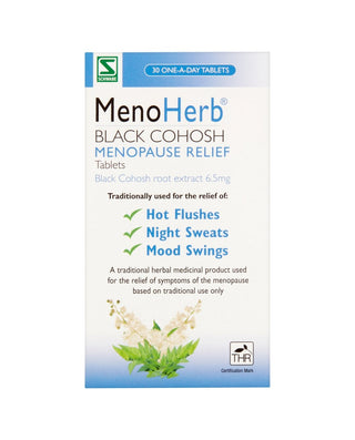 MENOHERB Black Cohosh Menopause Relief Tablets 30 tablets