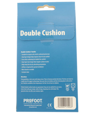 Double Cushion Insoles Unisex 1 pair