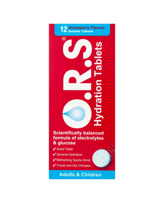 Hydration Tablets Adults & Children Strawberry Flavoured 12 tablets