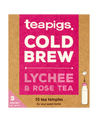 TEAPIGS Cold Brew Lychee & Rose Tea Temples 10 sachets