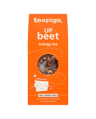 TEAPIGS Up Beet Biodegradable Tea Temples 15 sachets