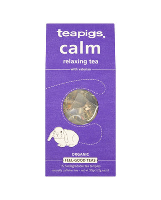 TEAPIGS Organic Calm Relaxing Tea Temples 15 sachets