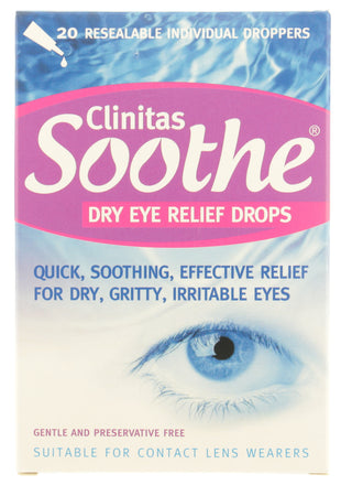 CLINITAS Soothe Dry Eye Relief Drops 20 units