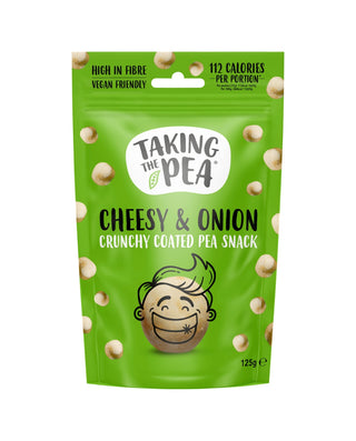 Cheesy & Onion Crunchy Coated Pea Snack 125g