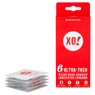 Righteous Rubber Condoms - Ultra-Thin & Lubricated 6 units