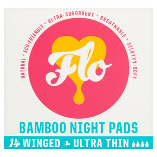 Winged + Ultra Thin Bamboo Night Pads 14 pads