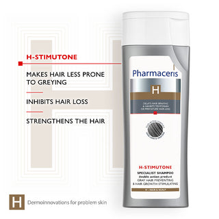 H-Stimutone Double Action Shampoo - Preventing Hair Graying & Stimulating Hair Growth 250ml