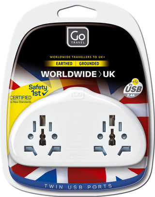 GO TRAVEL World-UK Adaptor Duo + USB