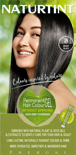 NATURTINT Naturally Better Permanent Hair Colour Ebony Black 1N 165ml