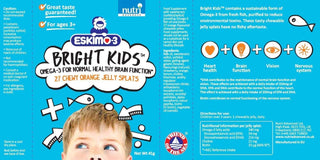 Eskimo-3 Bright Kids Fish Oil Jelly Splats 27 pastilles