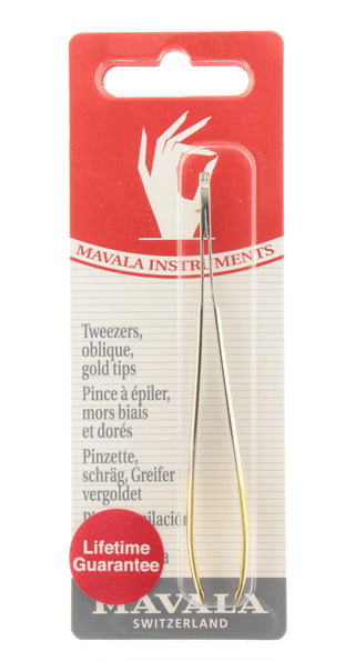 MAVALA Tweezer Oblique Gold Tip
