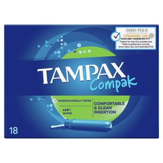 Compak Super Tampons With Applicator 18 units