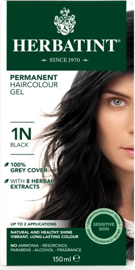 1N Black Permanent Hair Colour Gel 150ml