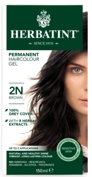 2N Brown Permanent Hair Colour Gel 150ml