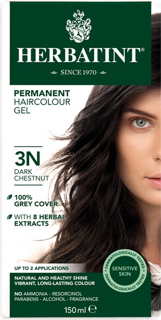 3N Dark Chestnut Permanent Hair Colour Gel 150ml