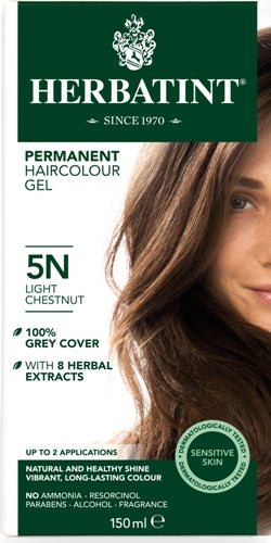 5N Light Chestnut Permanent Hair Colour Gel 150ml