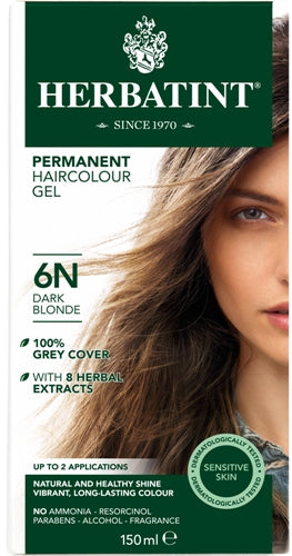 6N Dark Blonde Permanent Hair Colour Gel 150ml