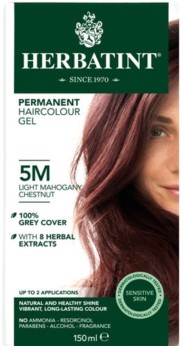 5M Light Mahogany Chestnut Permanent Hair Colour Gel 150ml