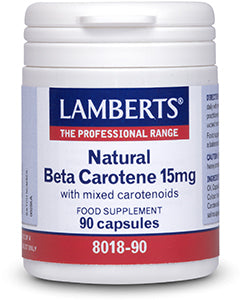 LAMBERTS Natural Beta Carotene 15mg 90 capsules