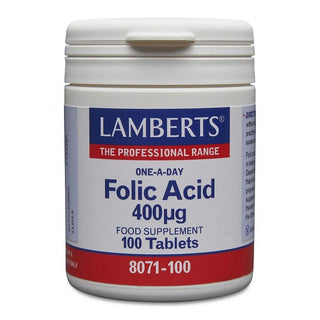 LAMBERTS Folic Acid 400µg 100 tablets