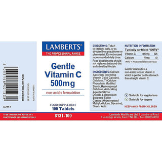 Gentle Vitamin C 500mg 100 tablets