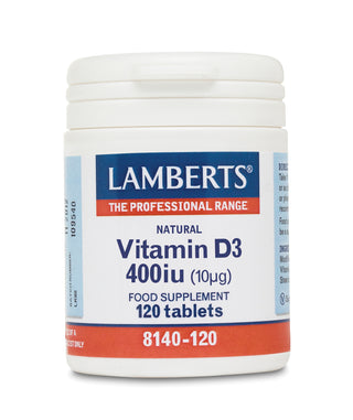LAMBERTS Vitamin D3 400 I.U. (10µg) 120 tablets