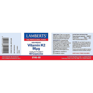 Vitamin K2 90µg 60 tablets