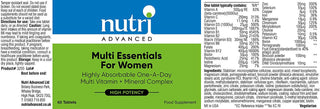 Multi Essentials For Women Multivitamin 30 tablets