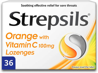 STREPSILS Orange with Vitamin C 36 lozenges